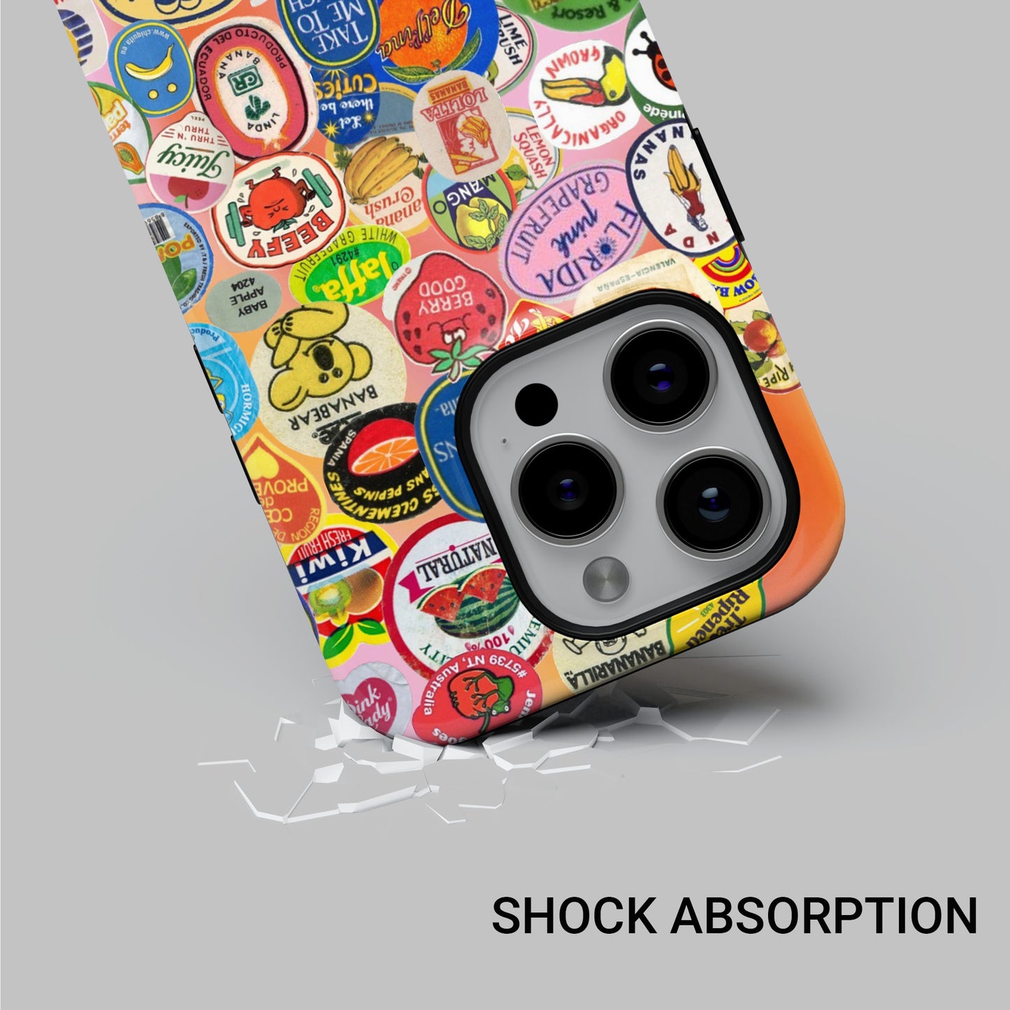 Fruit Sticker Collage